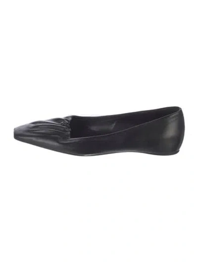 Pre-owned Totême Leather Flats In Black
