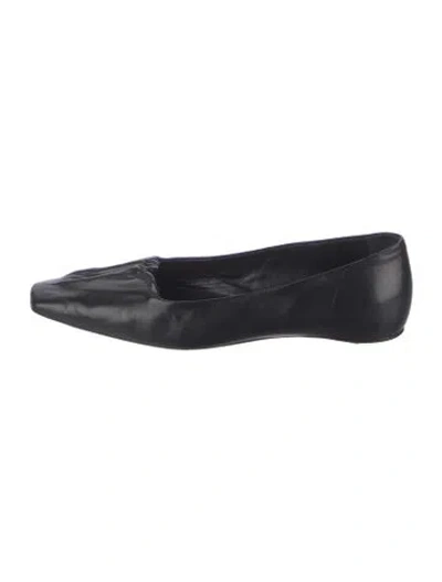 Pre-owned Totême Leather Flats In Black
