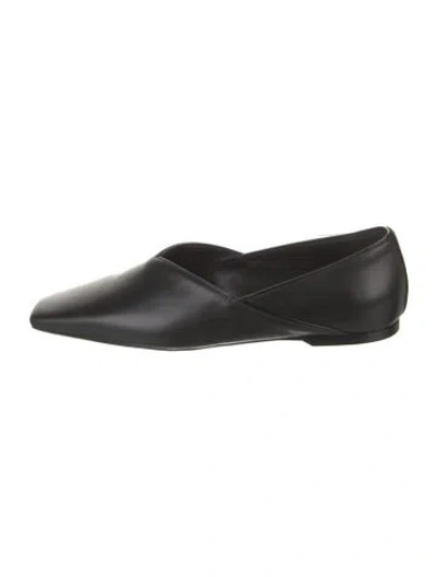 Pre-owned Totême Leather Flats In Black