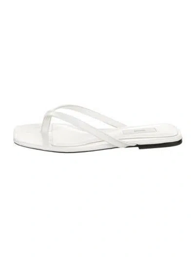 Pre-owned Totême Leather Flip Flops In White