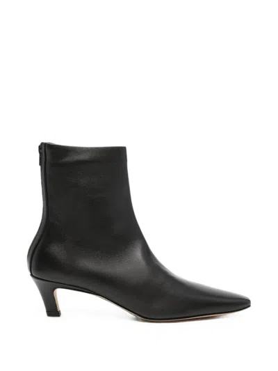 Totême Toteme Main Leather Heel Ankle Boots In Black