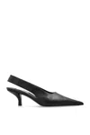 Totême Toteme Leather Heeled Shoes In Black