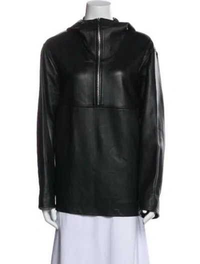 Pre-owned Totême Leather Jacket In Green