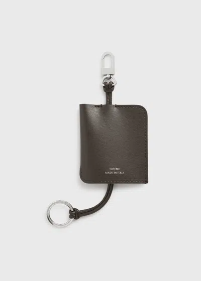 Totême Leather Keyring Bark