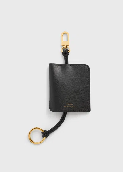 Totême Leather Keyring Black