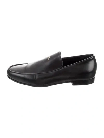 Pre-owned Totême Leather Loafers In Black