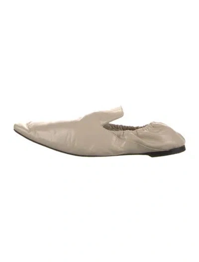 Pre-owned Totême Leather Loafers In Neutrals