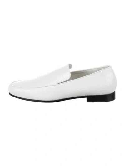 Pre-owned Totême Leather Loafers In White