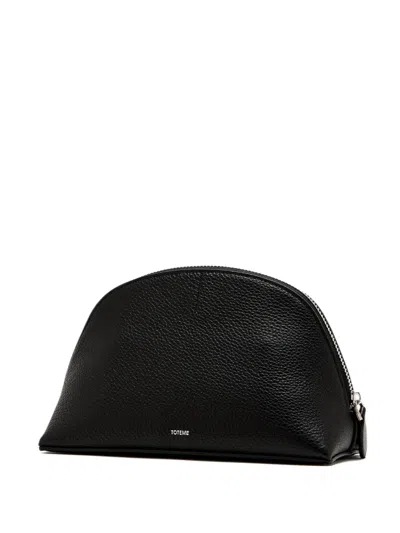 Totême Kosmetiktasche Aus Leder In Black