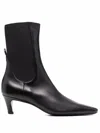 Totême Toteme Women The Mid Heel Boot Leather Boots In Black