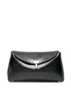Totême Toteme Leather Mini Clutch In Black