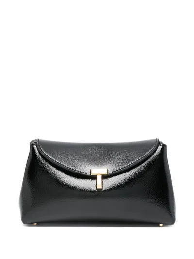 Totême Toteme Leather Mini Clutch In Black