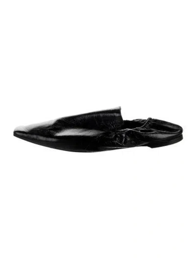 Pre-owned Totême Leather Mules In Black
