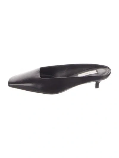 Pre-owned Totême Leather Mules In Black