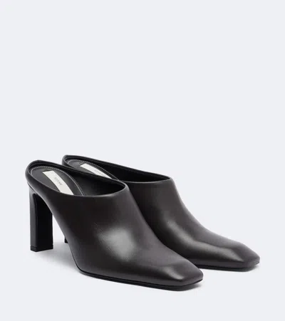 Totême Leather Mules In Black