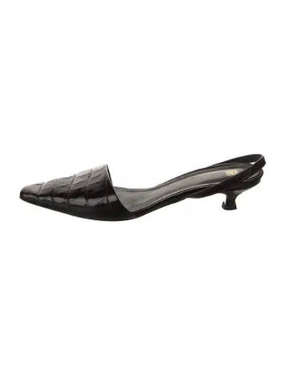 Pre-owned Totême Leather Mules In Brown