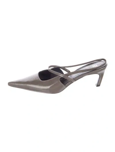 Pre-owned Totême Leather Mules In Brown