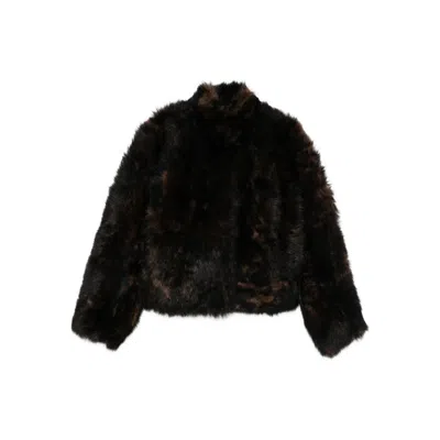 Totême Toteme Leather Outerwears In Black