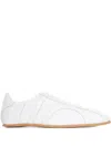 Totême Canvas And Leather Low-top Sneakers In White