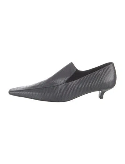 Pre-owned Totême Leather Pumps In Grey