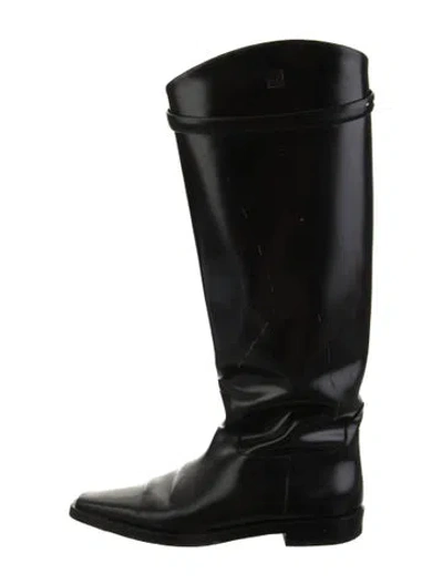 Pre-owned Totême Leather Riding Boots In Black