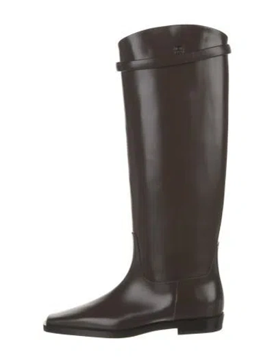 Pre-owned Totême Leather Riding Boots In Brown