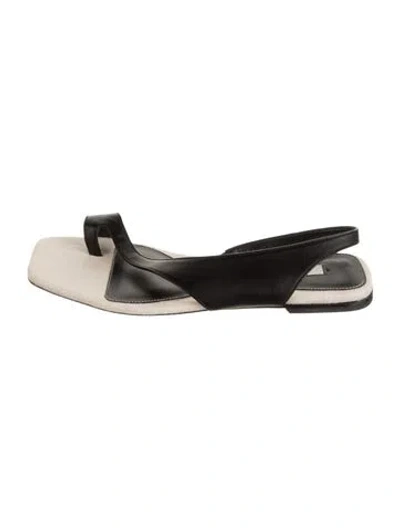 Pre-owned Totême Leather Sandals In Black/neutrals