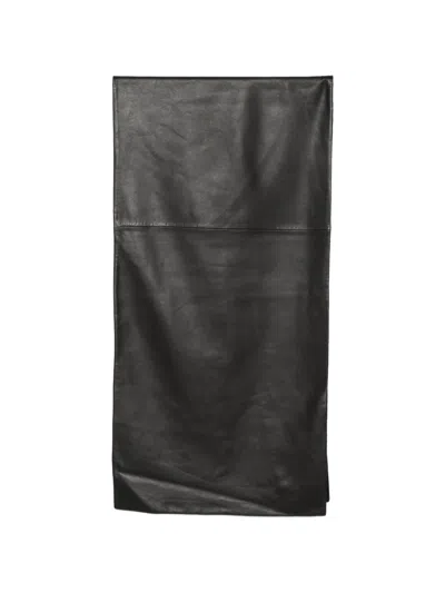 Totême Leather Scarf In Black
