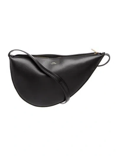 Pre-owned Totême Leather Scooped Sling Bag In Black