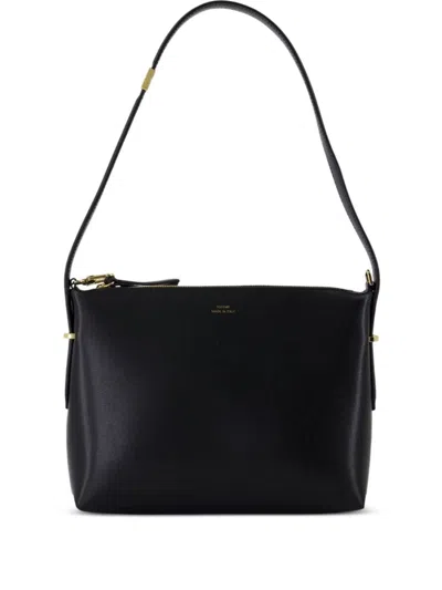 Totême Toteme Leather Shoulder Bag In Black