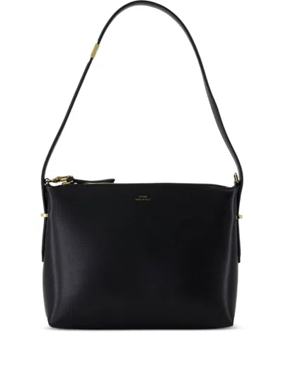 Totême Toteme Leather Shoulder Bag In Black