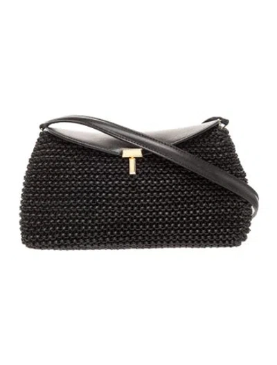 Pre-owned Totême Leather Shoulder Bag In Black
