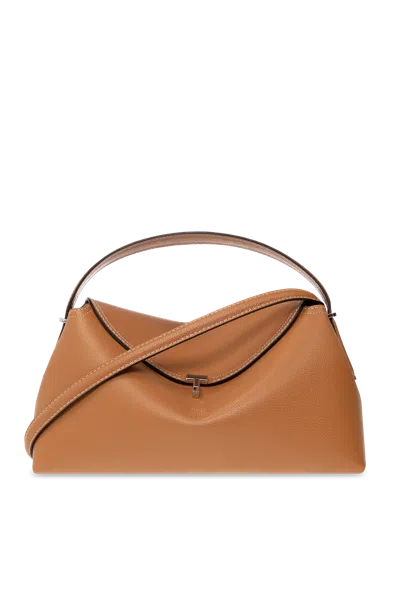 Totême Toteme Leather Shoulder Bag In Brown