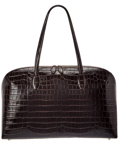 Totême Toteme Leather Shoulder Bag In Burgundy