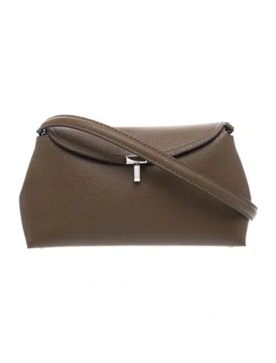 Pre-owned Totême Leather Shoulder Bag W/ Tags In Neutrals