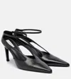 Totême Cutout Leather Pointed-toe Pumps In Black