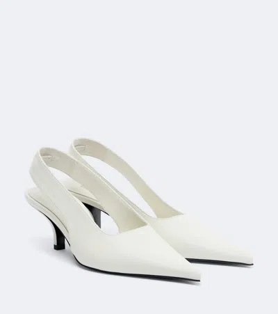 Totême Leather Slingback Pumps In Pattern