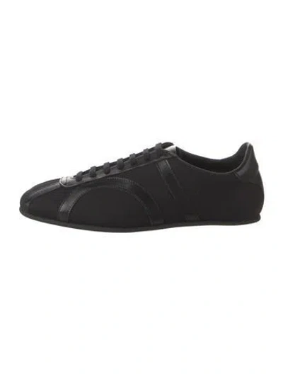 Pre-owned Totême Leather Sneakers In Black