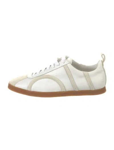 Pre-owned Totême Leather Sneakers In Neutral