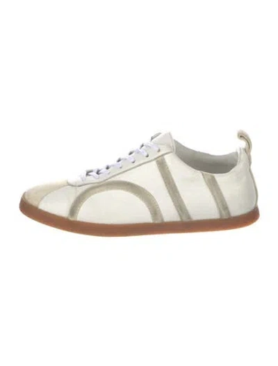 Pre-owned Totême Leather Sneakers In White