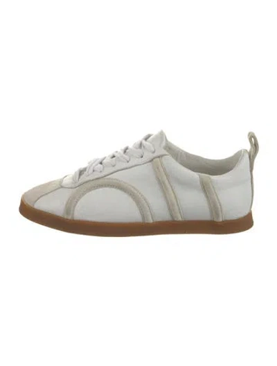 Pre-owned Totême Leather Sneakers In White