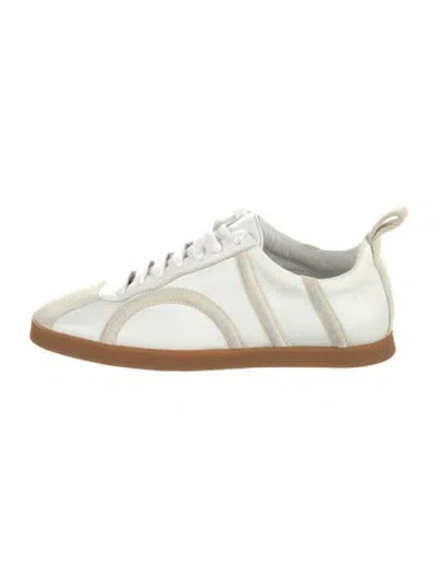 Pre-owned Totême Leather Sneakers In White