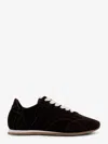 Totême Toteme Flex Quilted Suede Sneakers In Brown