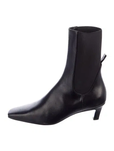 Pre-owned Totême Leather Sock Boots In Blue