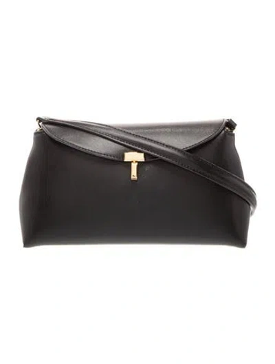 Pre-owned Totême Leather T-lock In Black