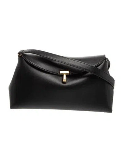Pre-owned Totême Leather T-lock In Black