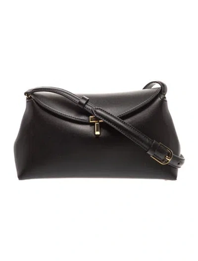 Pre-owned Totême Leather T-lock In Black