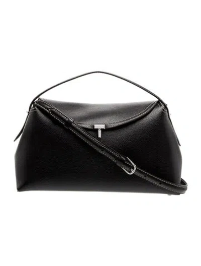 Pre-owned Totême Leather T-lock In Black