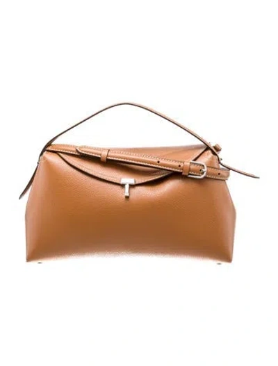 Pre-owned Totême Leather T-lock In Brown