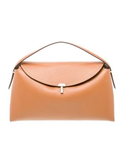 Pre-owned Totême Leather T-lock In Brown